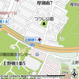 グランコート上野幌周辺の地図