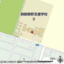 北海道釧路鶴野支援学校周辺の地図