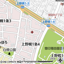 コーナー札幌周辺の地図