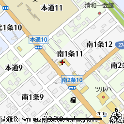 帯広日産・釧路日産清水店周辺の地図
