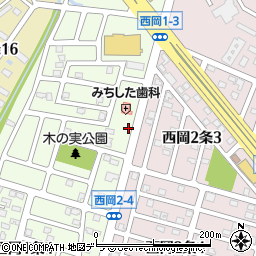 クリーニングピュア西岡店周辺の地図