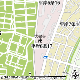 大徹寺周辺の地図