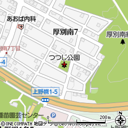 上野幌つつじ公園周辺の地図