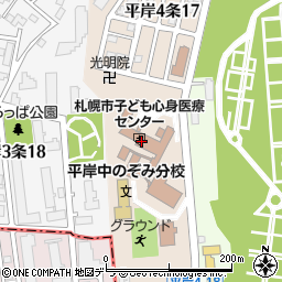 札幌市児童心療センター周辺の地図