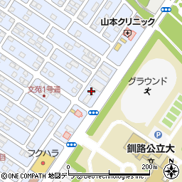 カラオケ本舗 まねきねこ 釧路公立大前店周辺の地図