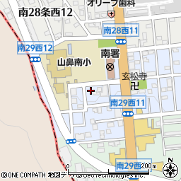 北海道札幌市中央区南２９条西周辺の地図