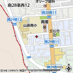北海道札幌市中央区南２９条西周辺の地図