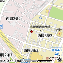 西岡集会所周辺の地図