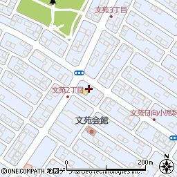 北海道釧路市文苑周辺の地図