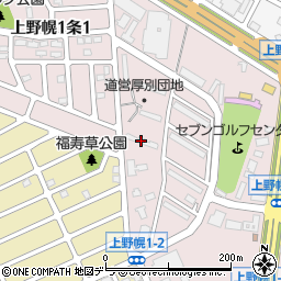 札幌市道営住宅厚別団地Ｒ－４号棟周辺の地図