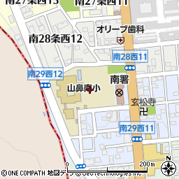 北海道札幌市中央区南２９条西12丁目周辺の地図