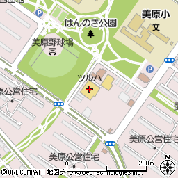 ツルハドラッグ釧路美原店周辺の地図