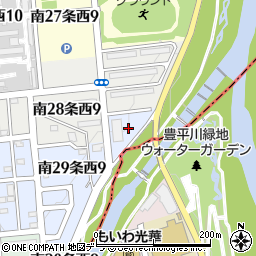 北海道札幌市中央区南２９条西8丁目周辺の地図