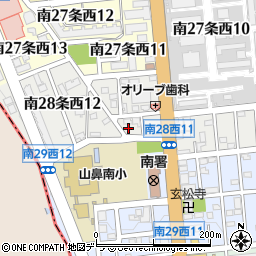 北海道札幌市中央区南２８条西11丁目3周辺の地図