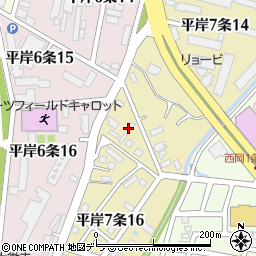 北海道札幌市豊平区平岸７条15丁目2周辺の地図