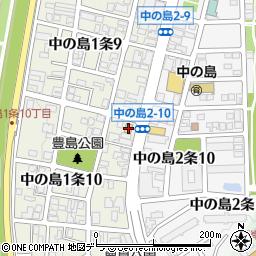 セブンイレブン札幌中の島１条１０丁目店周辺の地図