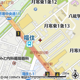 光進会札幌月寒病院周辺の地図