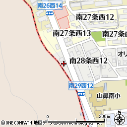 北海道札幌市中央区南２８条西13丁目1-7周辺の地図