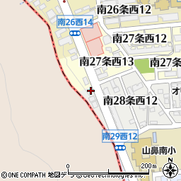 北海道札幌市中央区南２８条西13丁目1-1周辺の地図