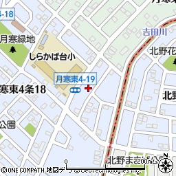 北海道札幌市豊平区月寒東４条19丁目2周辺の地図