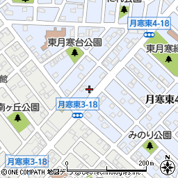 北海道札幌市豊平区月寒東４条17丁目10周辺の地図
