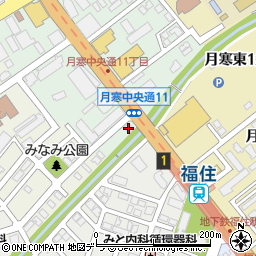 秀英予備校札幌南本部校福住校周辺の地図