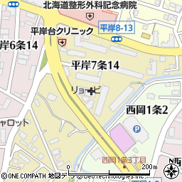 リョービ株式会社　札幌営業所・建築用品部周辺の地図