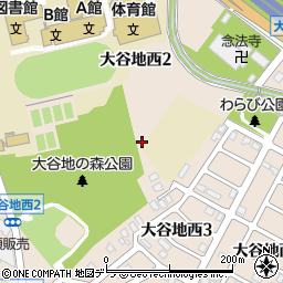 北海道札幌市厚別区大谷地西周辺の地図