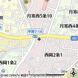 日本亭札幌本部周辺の地図