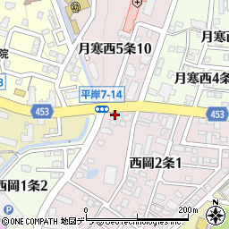 日本亭　西岡店周辺の地図