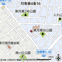 北海道札幌市豊平区月寒東４条17丁目1周辺の地図