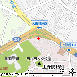 北海道軽金属株式会社周辺の地図