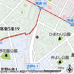 札幌サンコー周辺の地図