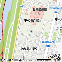 北海道社会保険病院研修棟周辺の地図