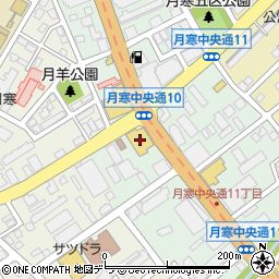 北海道スバル月寒店周辺の地図