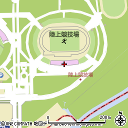 釧路市民陸上競技場周辺の地図