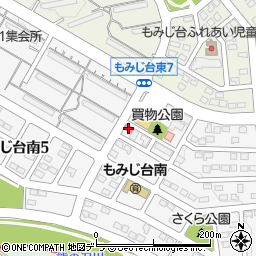 札幌もみじ台南郵便局周辺の地図