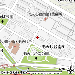 北海道札幌市厚別区もみじ台南周辺の地図