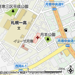 札幌朗愛会病院周辺の地図