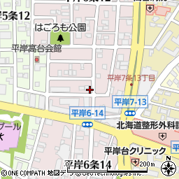 北海道札幌市豊平区平岸６条13丁目周辺の地図