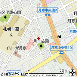 日東珈琲　札幌支店周辺の地図