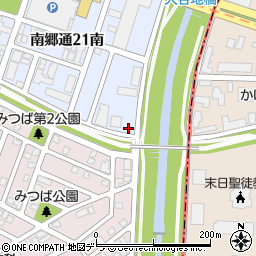 北海道札幌市白石区南郷通２１丁目南5-37周辺の地図
