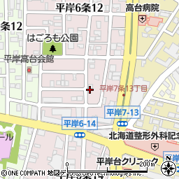 シャネル平岸弐番館周辺の地図