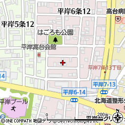 北海道札幌市豊平区平岸６条13丁目7周辺の地図