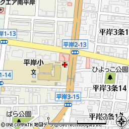 札幌市豊平区南平岸まちづくりセンター周辺の地図