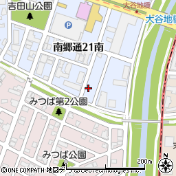北海道札幌市白石区南郷通２１丁目南5-72周辺の地図
