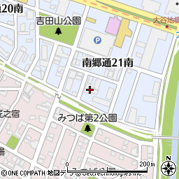 北海道札幌市白石区南郷通２１丁目南6-3周辺の地図