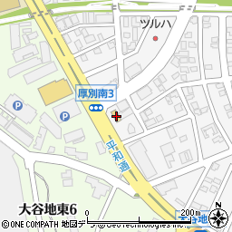 ファミリーマート札幌厚別南３丁目店周辺の地図