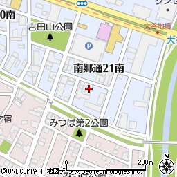 北海道札幌市白石区南郷通２１丁目南6-10周辺の地図