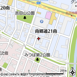 北海道札幌市白石区南郷通２１丁目南6-6周辺の地図